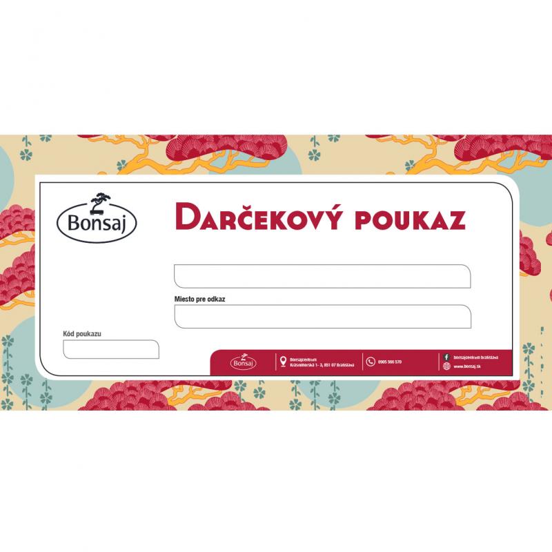 Darčekové poukážky